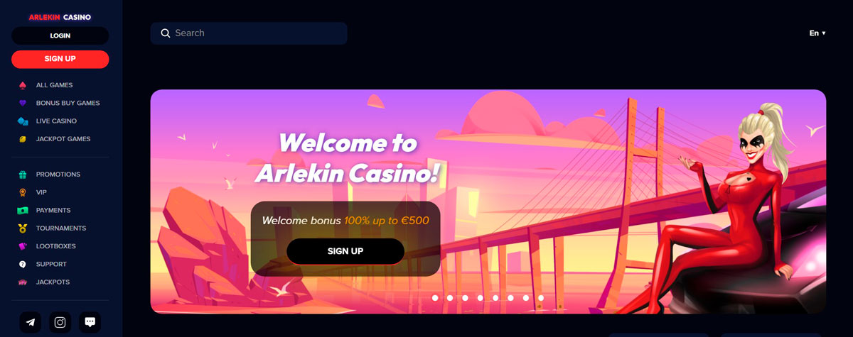 Sitio oficial del Casino Arlenkin